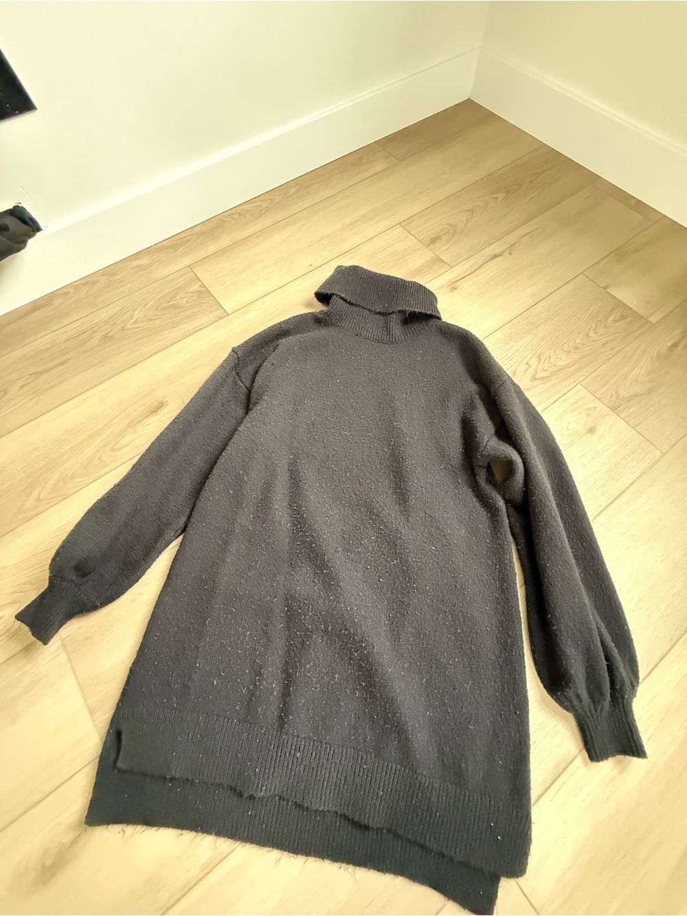 Show Me Your MuMu Black Long-Sleeve Turtleneck Dress